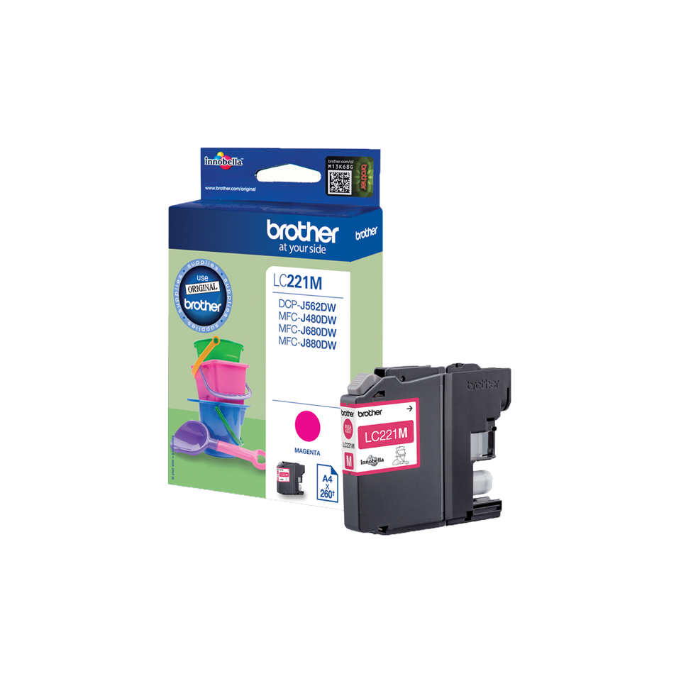 Brother LC221M Light User Magenta Ink Cartridge