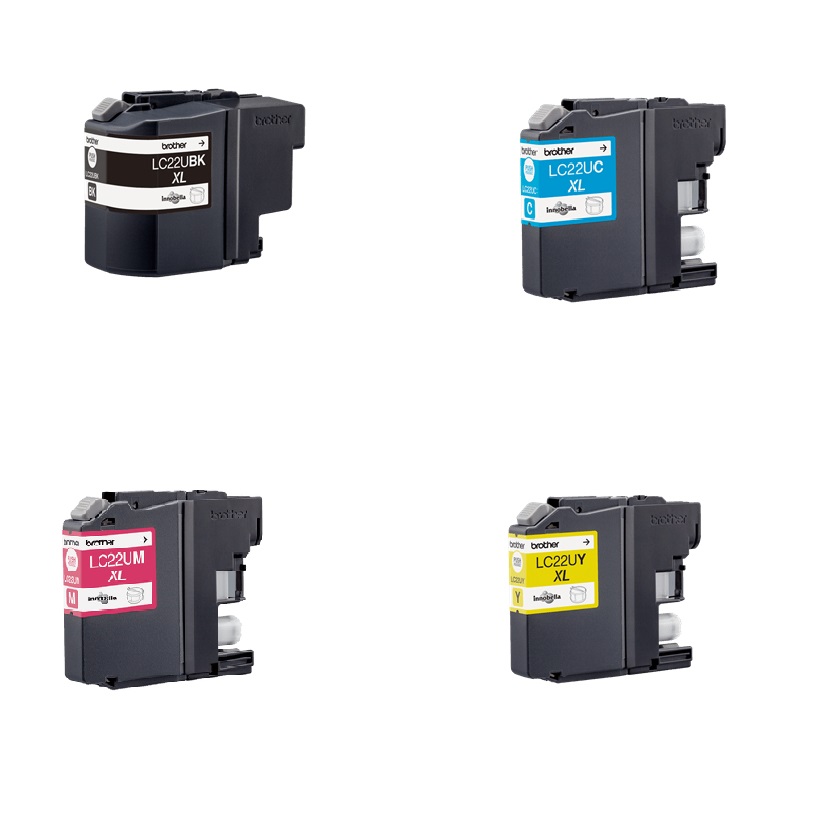 Brother LC22U 4 Colour Ink Cartridge Multipack