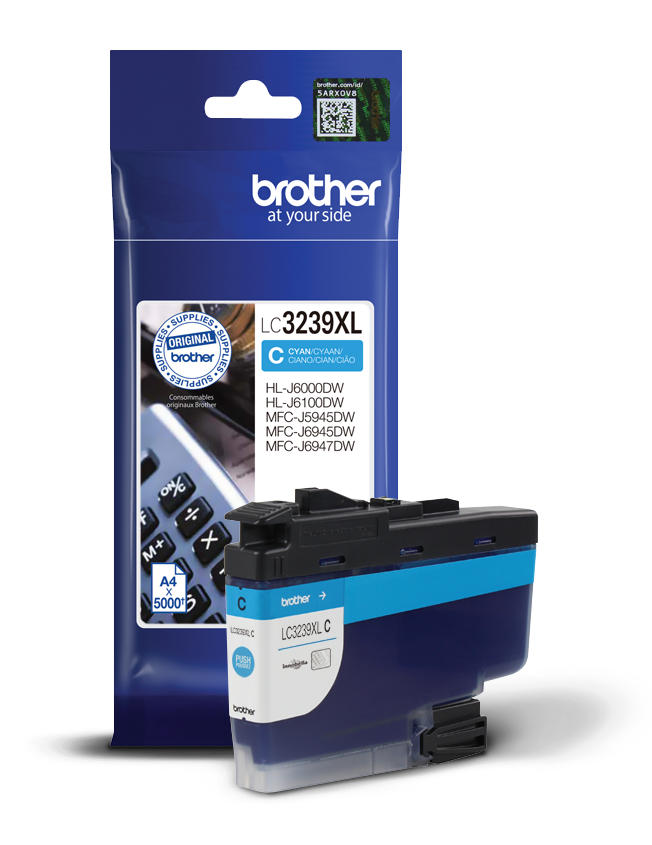 Brother LC3239XLC High Capacity Cyan Ink Cartridge