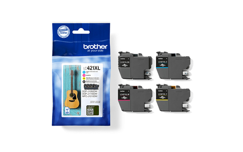 Brother LC421XLVAL High Capacity 4 Colour Ink Cartridge Multipack 