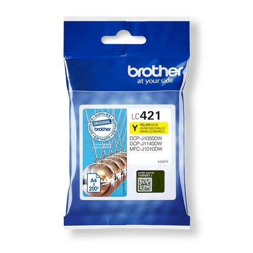 Brother LC421Y Yellow Ink Cartridge