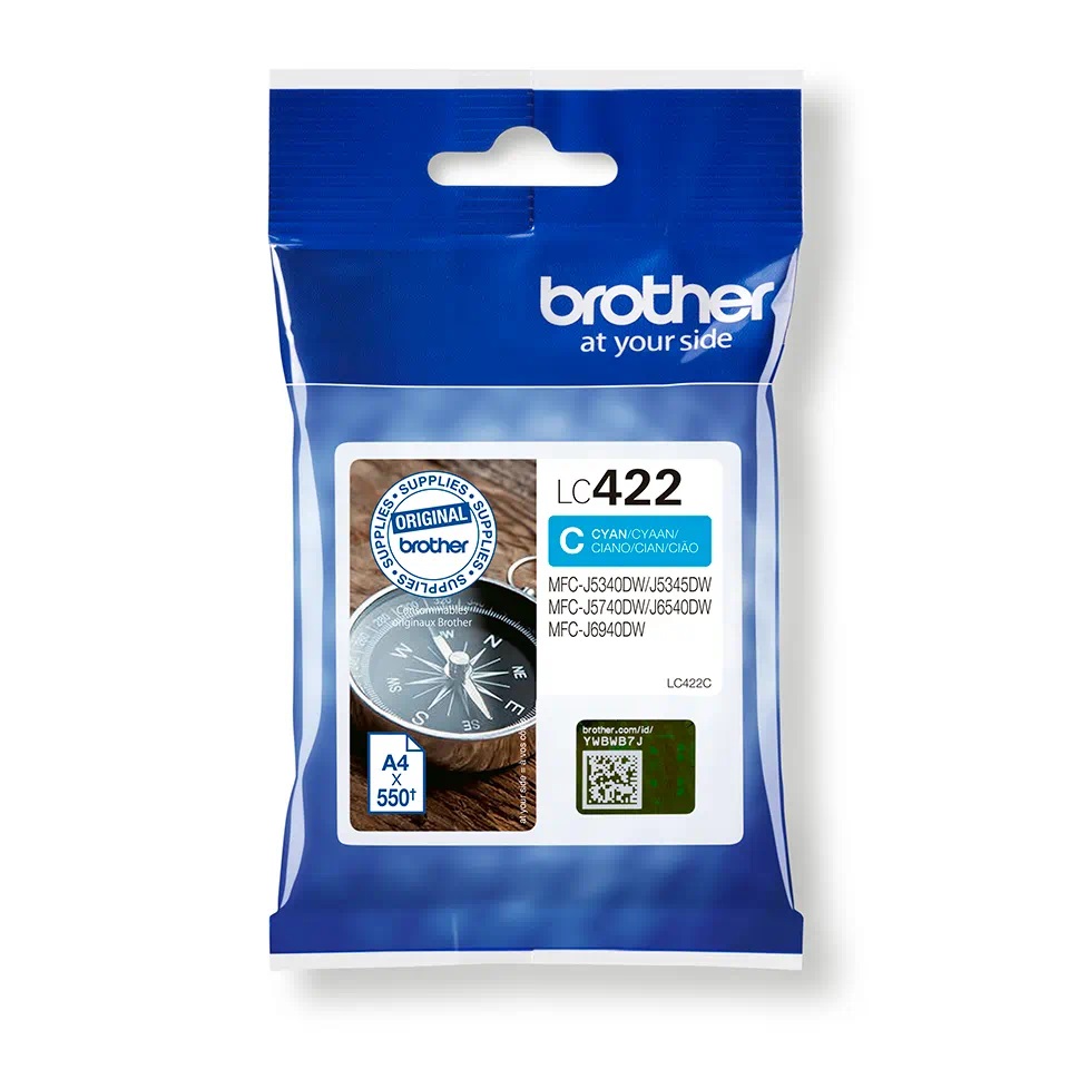 Brother LC422C Cyan Ink Cartridge