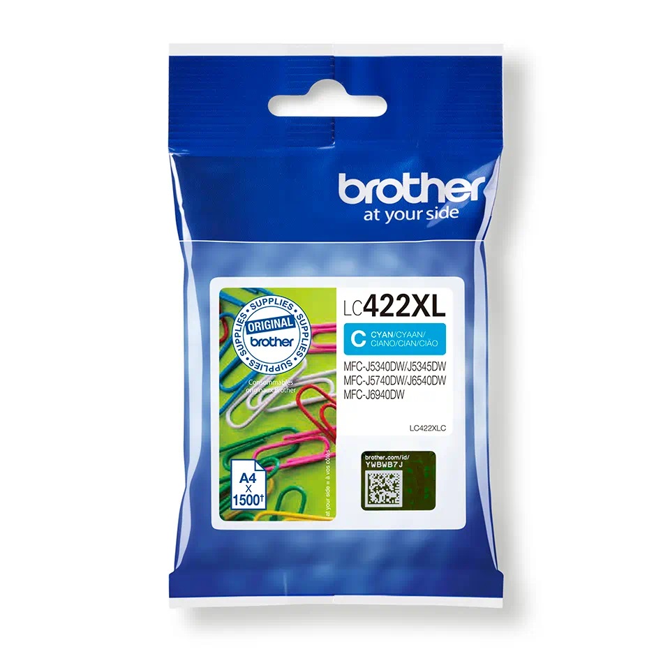 Brother LC422XLC High Capacity Cyan Ink Cartridge