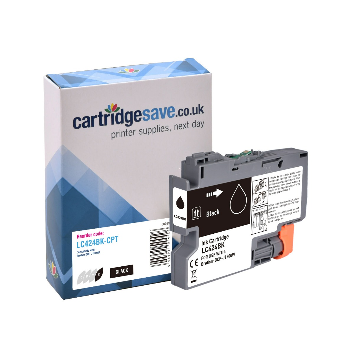 Compatible Brother LC424 Black Ink Cartridge - (LC424BK)