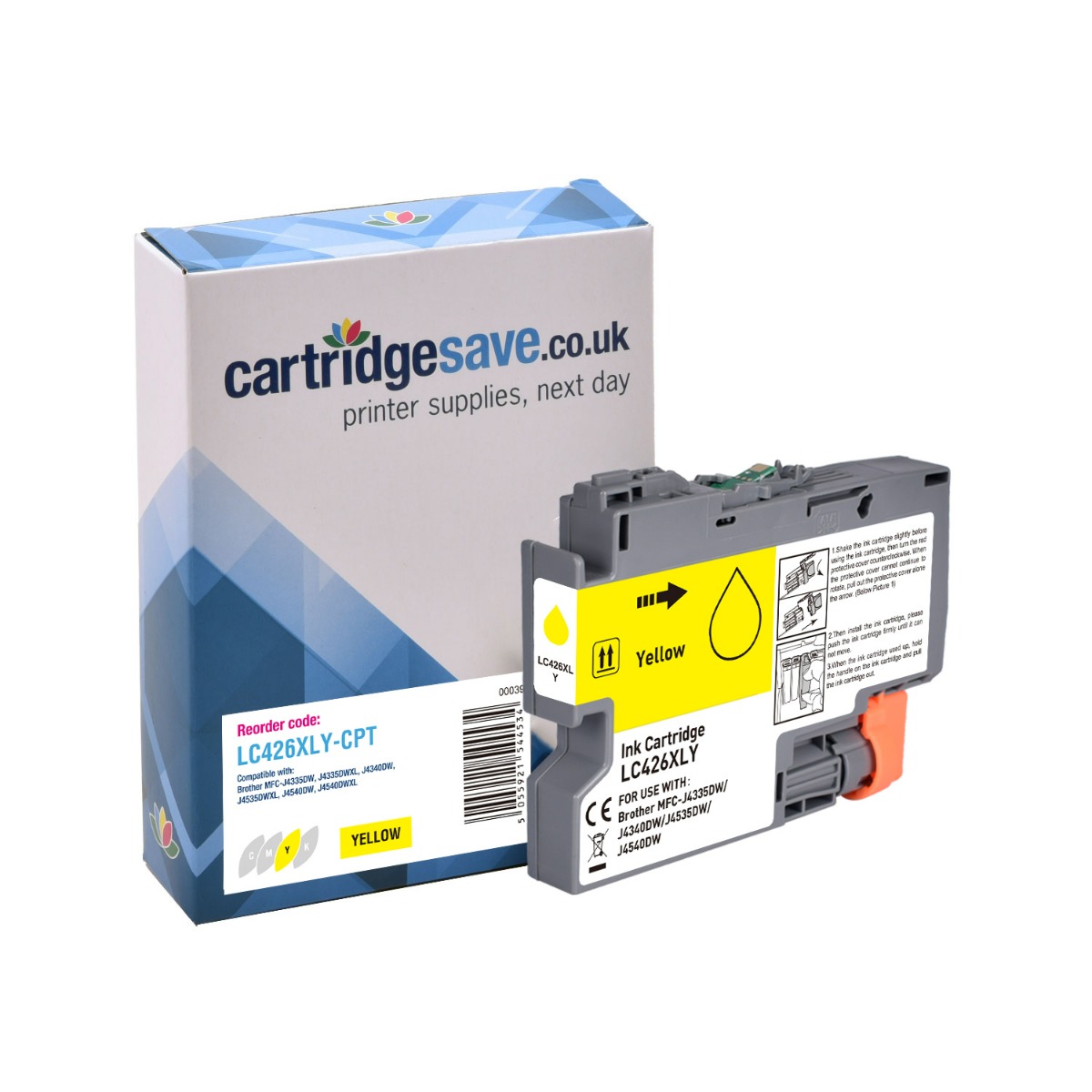 Compatible Brother LC426XL High Capacity Yellow Ink Cartridge - (LC426XLY)