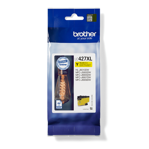 Brother LC427XLY High Capacity Yellow Ink Cartridge