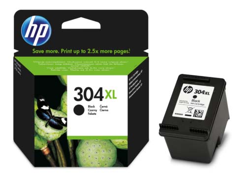 HP 304XL High Capacity Black Ink Cartridge - (N9K08AE)