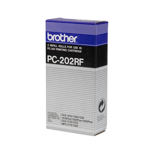 Brother PC-202RF Black Ink Ribbon Twin Pack