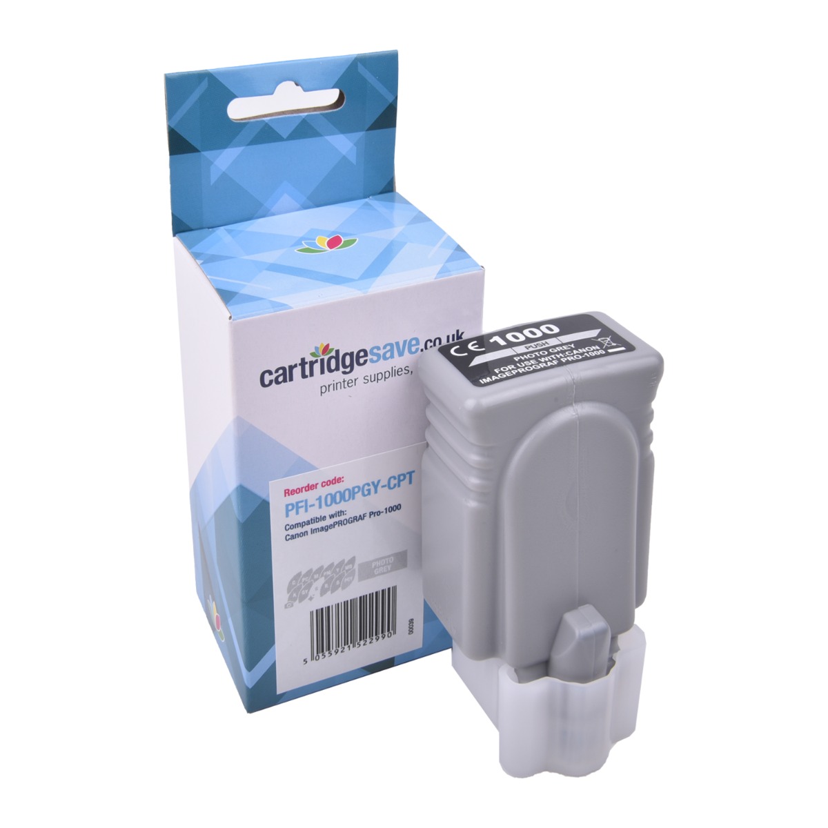 Compatible Canon PFI-1000PGY Photo Grey Ink Cartridge - (0553C001)