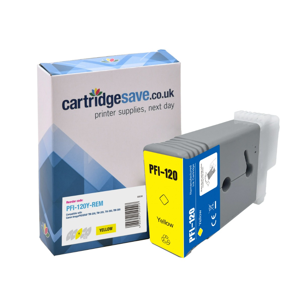 Compatible Canon PFI-120 Yellow Ink Cartridge