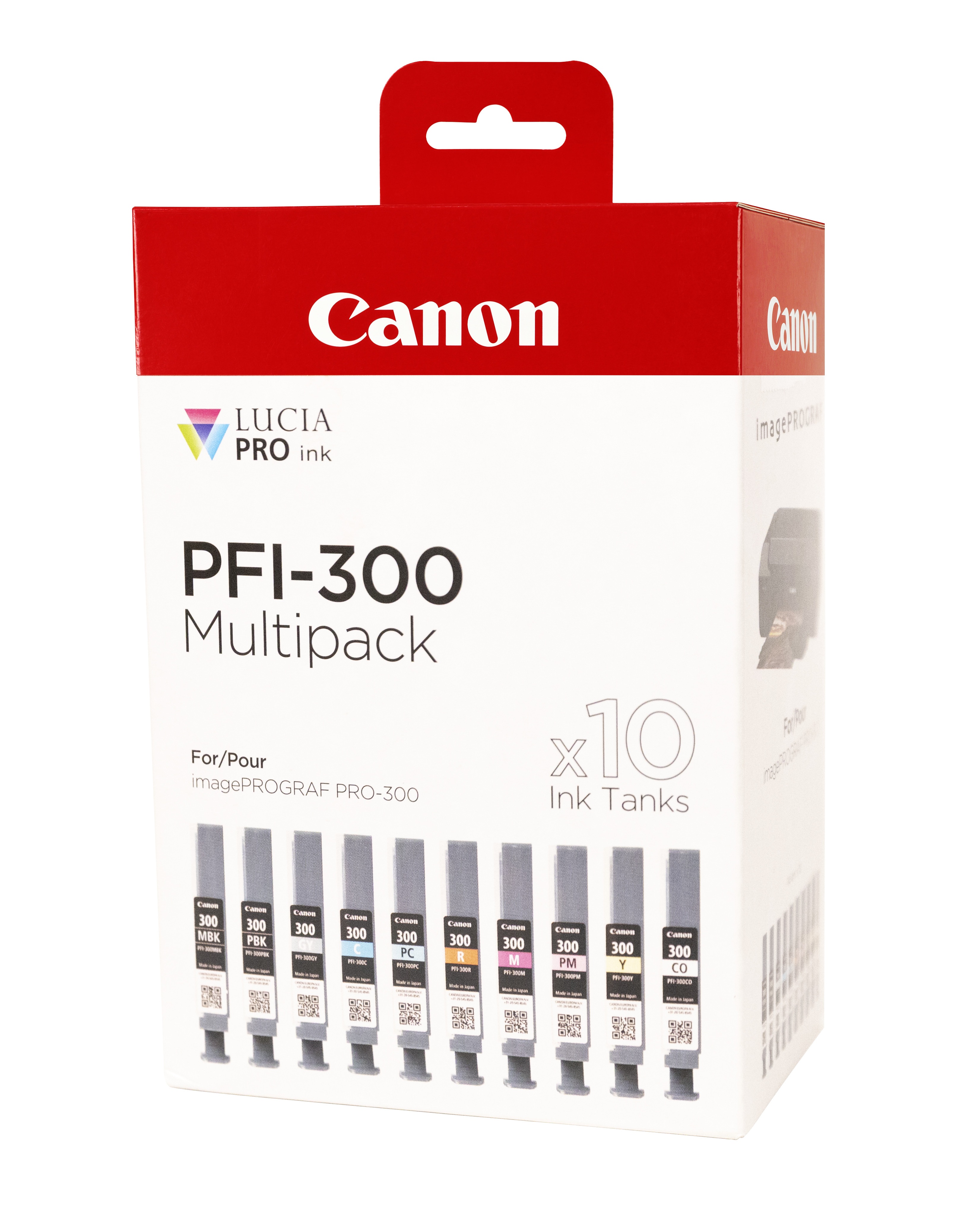 Canon PFI-300 10 Colour Ink Cartridge Multipack