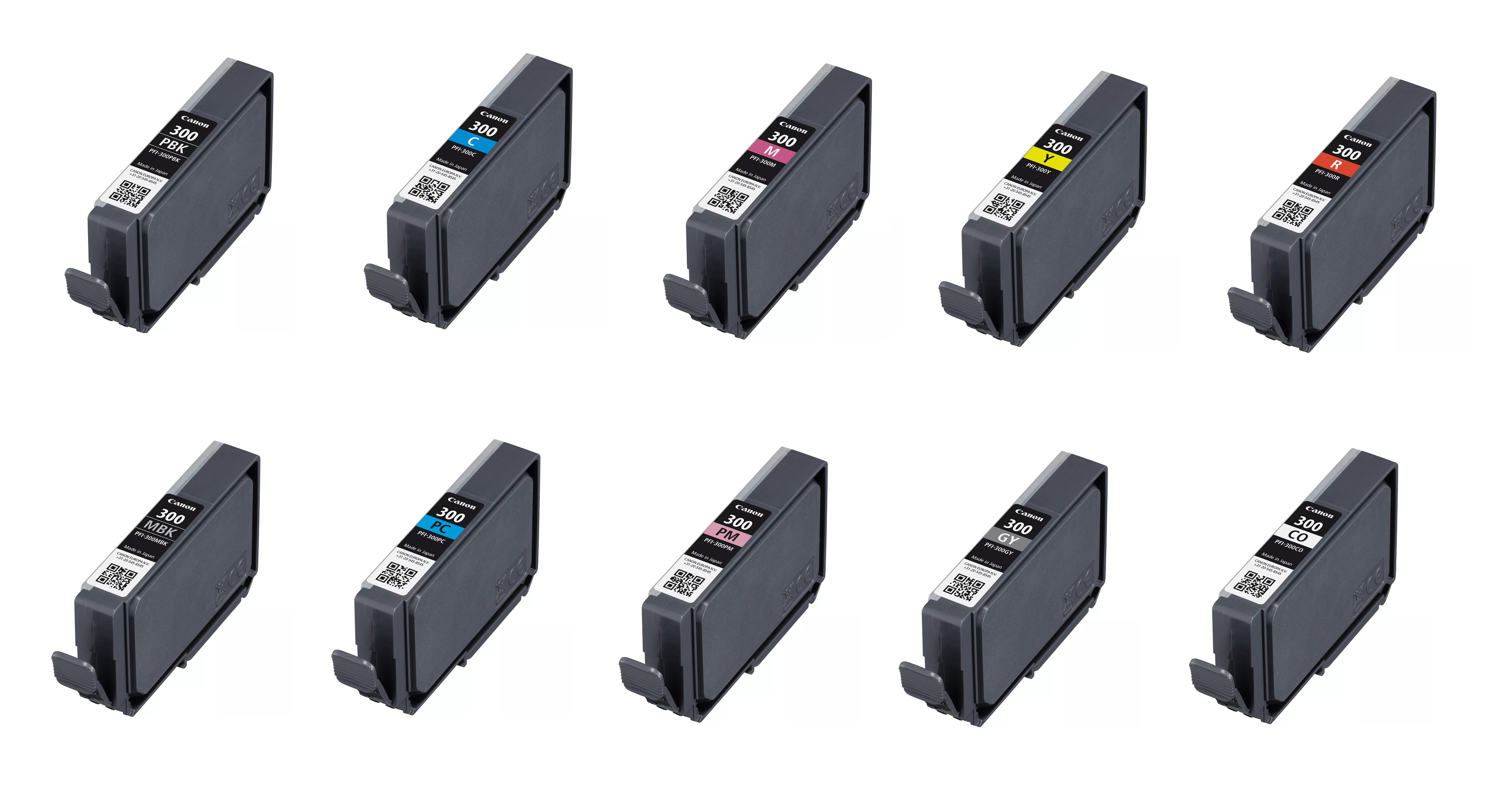 Canon PFI-300 10 Colour Ink Cartridge Multipack