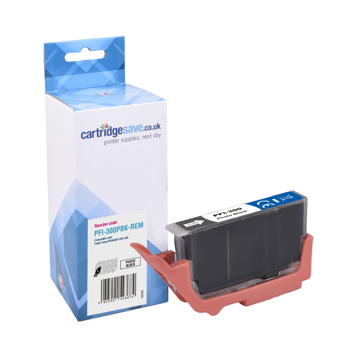 Compatible Canon PFI-300PBK Photo Black Ink Cartridge - (4193C001)