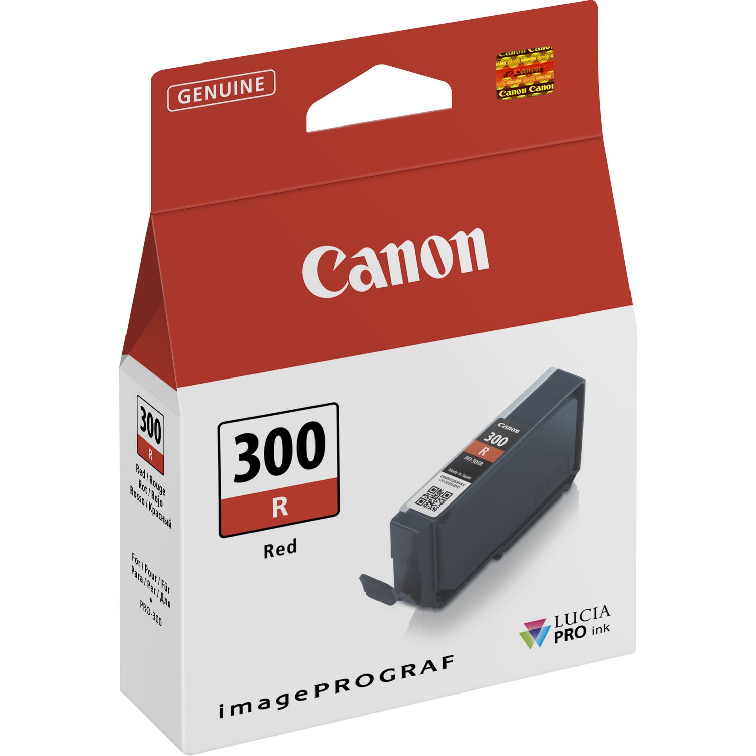 Canon PFI-300R Red Ink Cartridge - (4199C001)