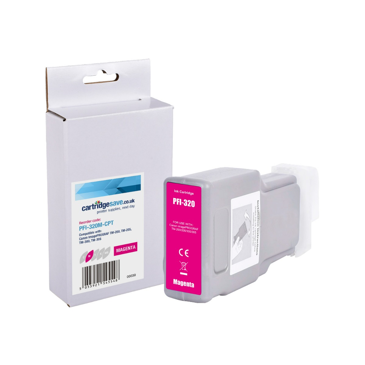 Compatible Canon PFI-320M High Capacity Magenta Ink Cartridge - (2892C001)