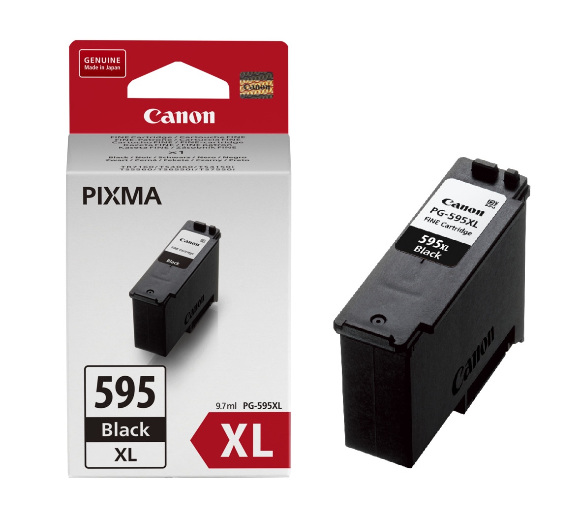 Canon High Capacity PG-595XL Black Ink Cartridge - (7170C001)