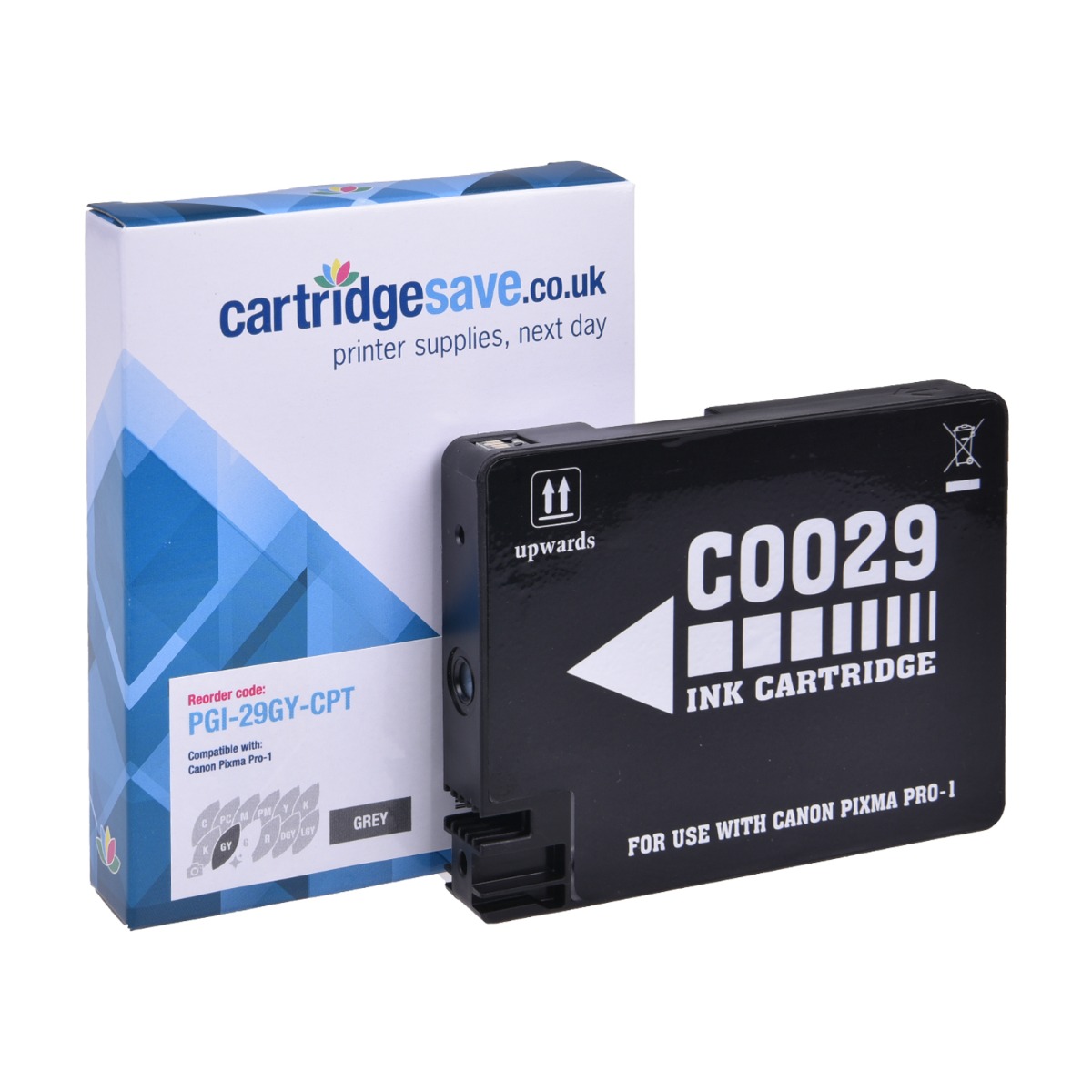 Compatible Canon PGI-29GY Grey Ink Cartridge - (4871B001AA)