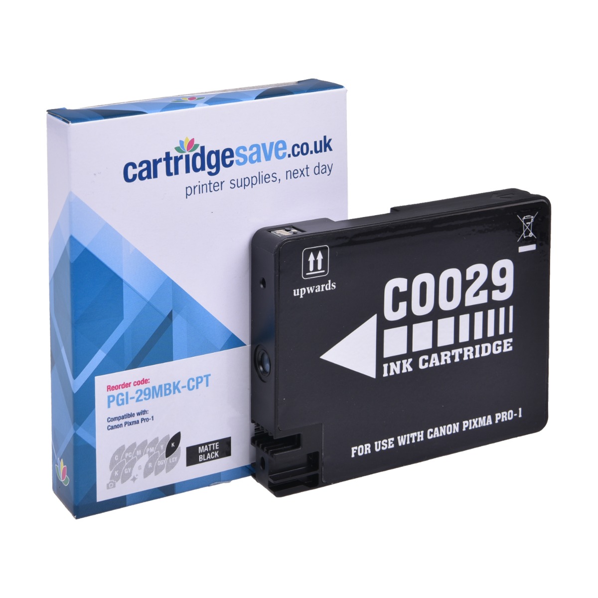 Compatible Canon PGI-29MBK Matte Black Ink Cartridge - (4868B001AA)