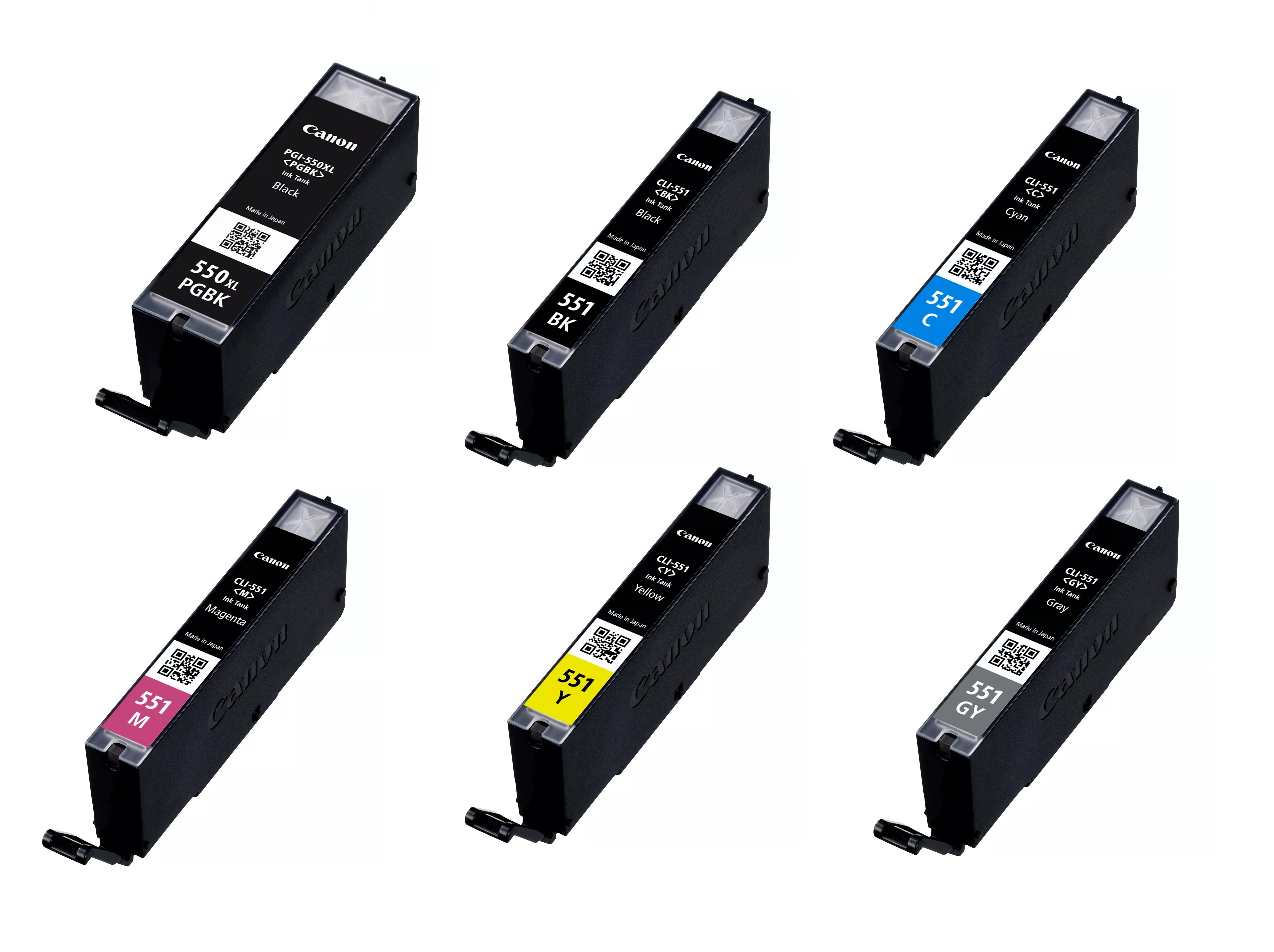 Canon PGI-550XL / CLI-551XL High Capacity 2 Black & 4 Colour Ink Cartridge Multipack