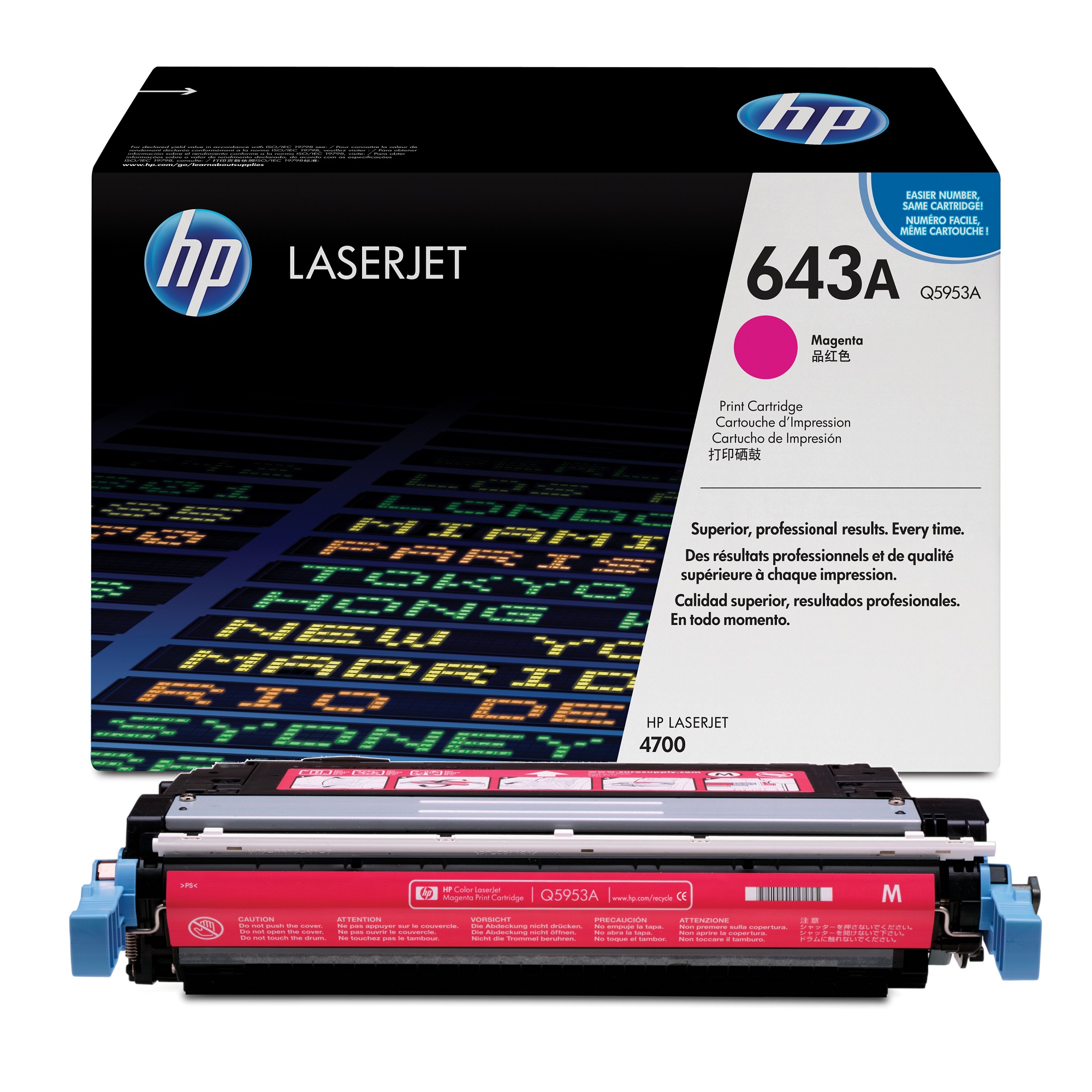 HP 643A Magenta Toner Cartridge - (Q5953A)