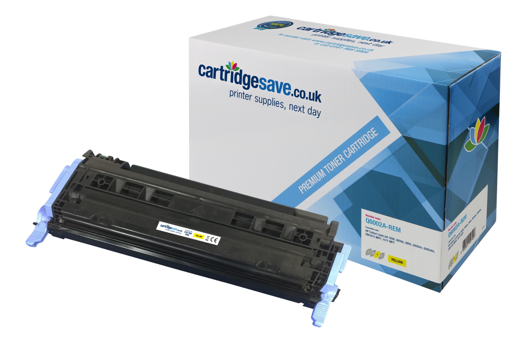 Compatible HP 124A Yellow Toner Cartridge - (Q6002A)