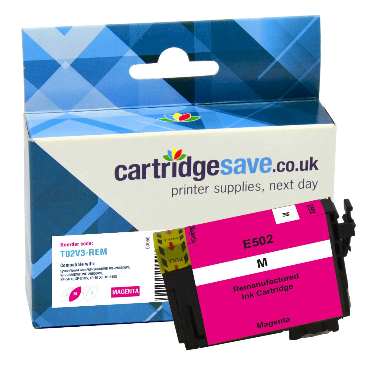 Compatible Epson 502 Magenta Ink Cartridge - (C13T02V34010 Binoculars)