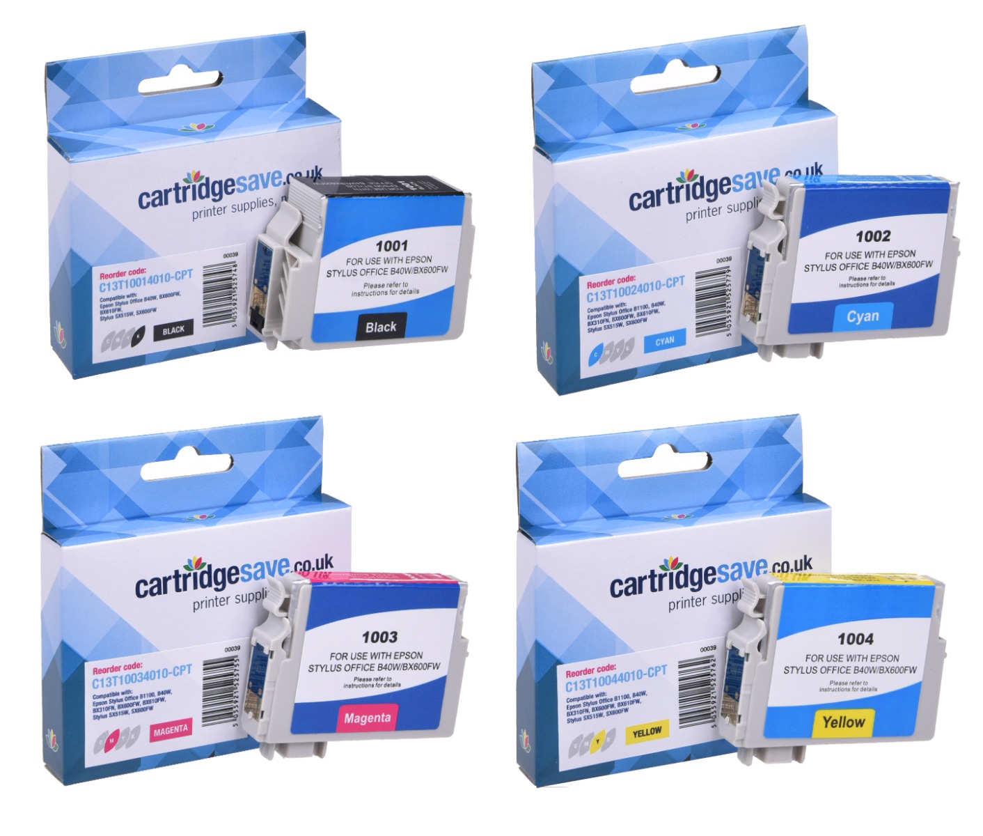 Compatible Epson T100 4 Colour Ink Cartridge Multipack - (Rhino)