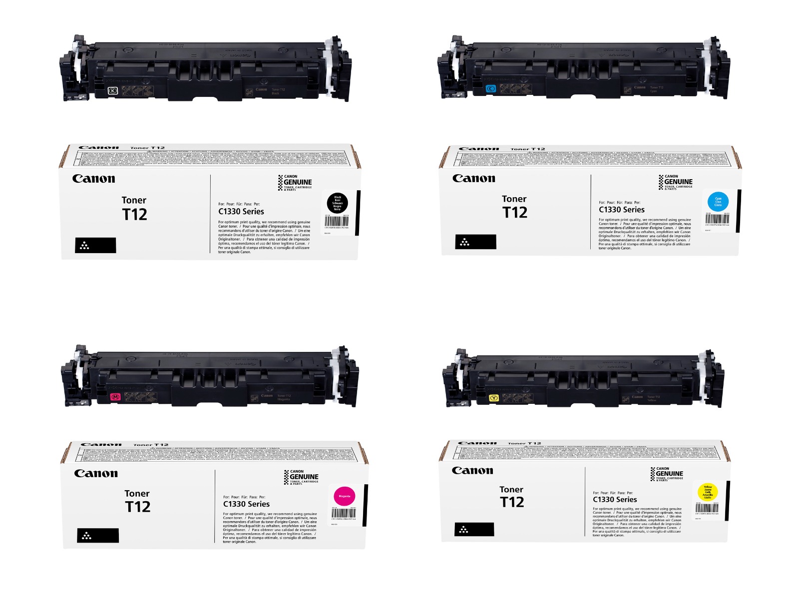 Canon T12 4 Colour Toner Cartridge Multipack