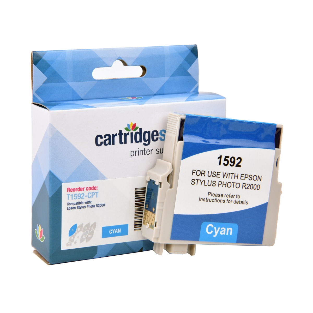 Compatible Epson T1592 Cyan Ink Cartridge