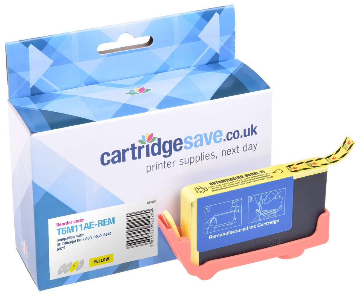 Compatible HP 903XL High Capacity Yellow Ink Cartridge - (T6M11AE)