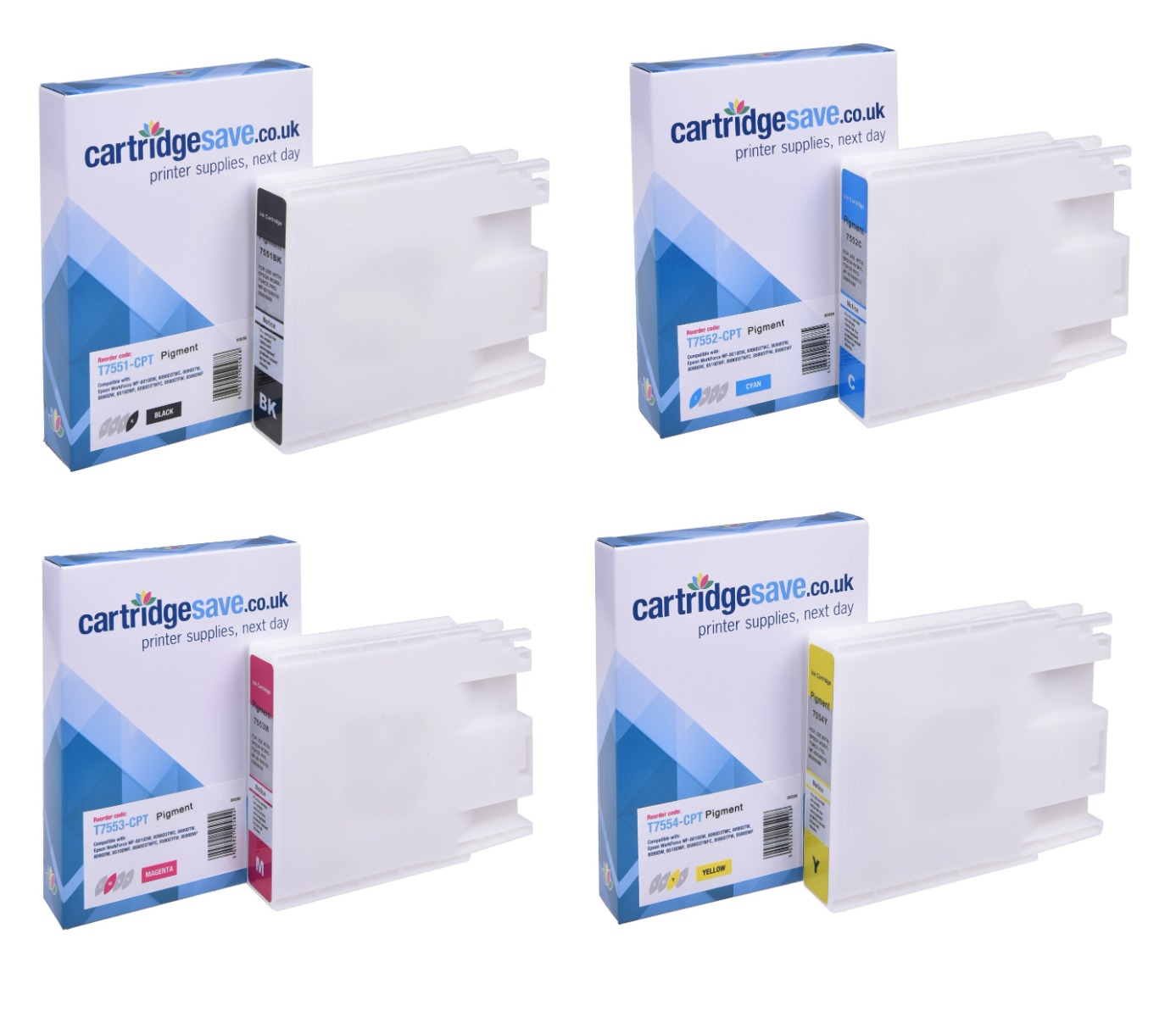 Compatible Epson T755 High Capacity 4 Colour Ink Cartridge Multipack