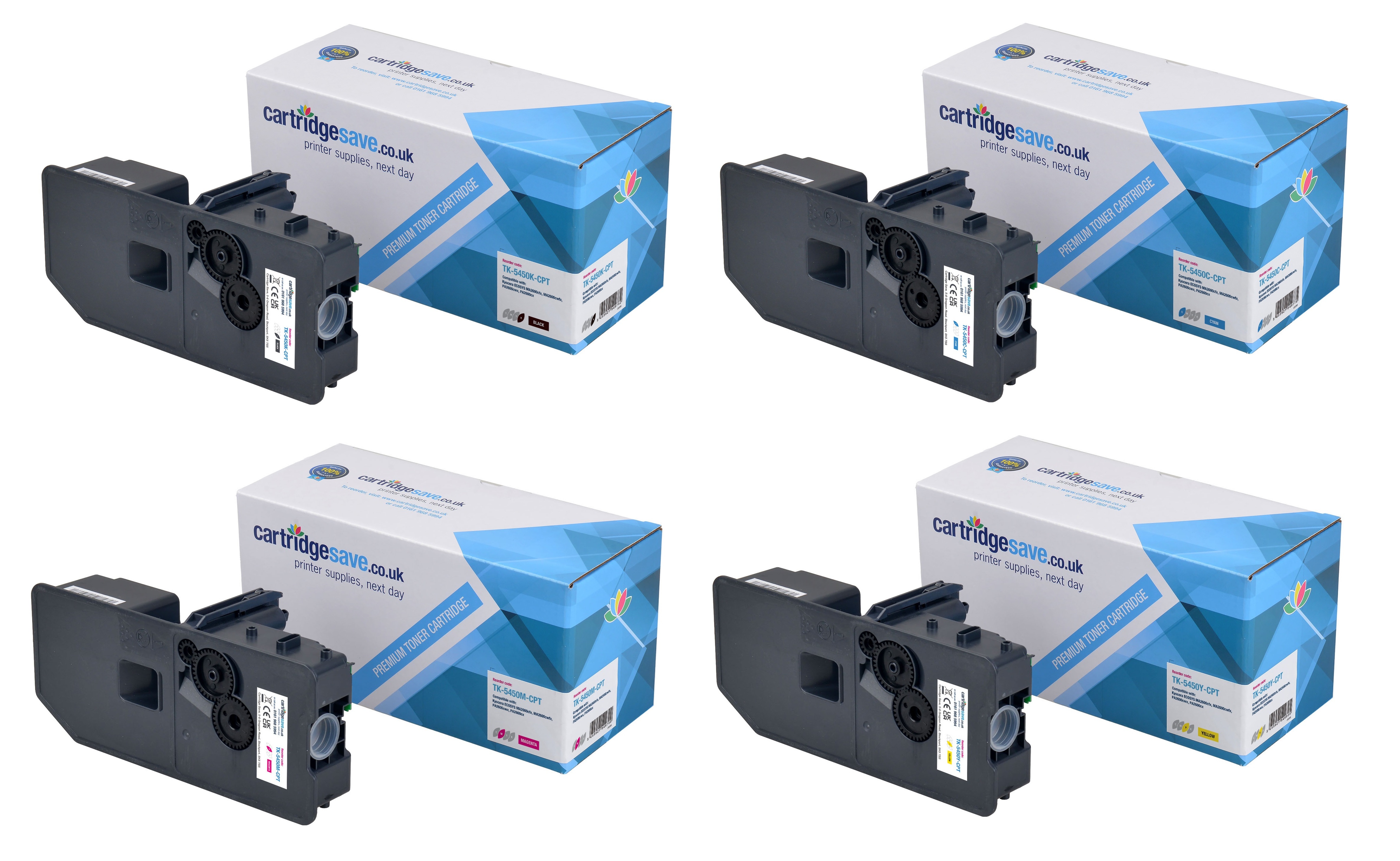Compatible Kyocera TK-5450 4 Colour Toner Cartridge Multipack	