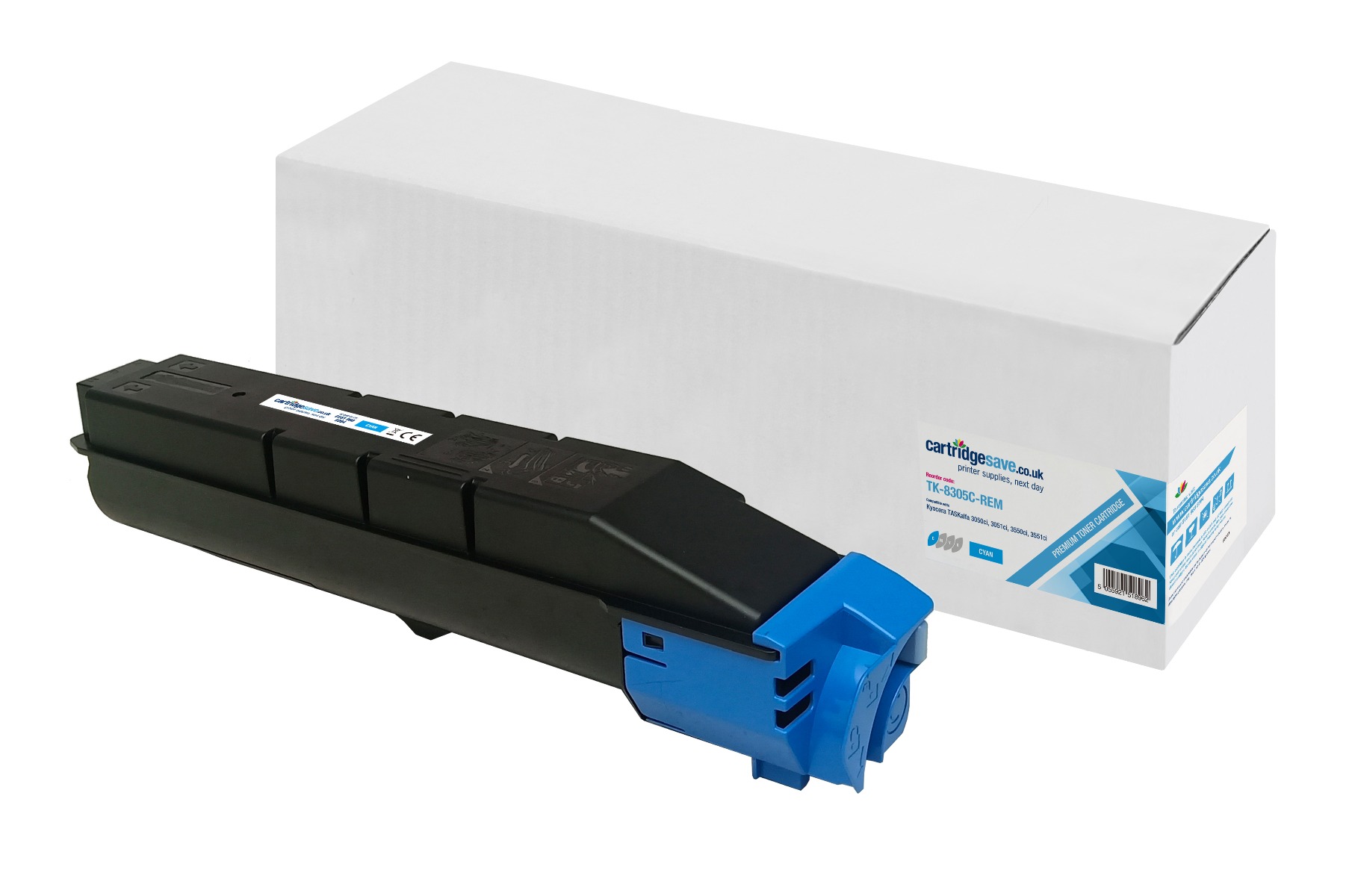 Compatible Kyocera TK-8305C Cyan Toner Cartridge