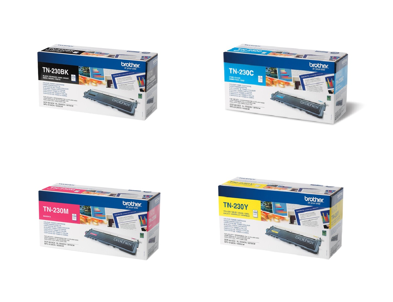 Brother TN-230 4 Colour Toner Cartridge Multipack