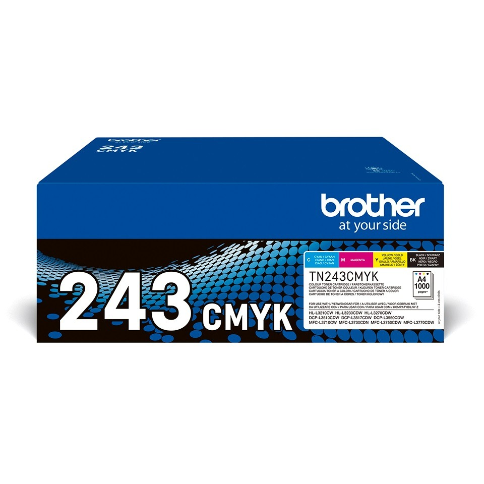 Brother TN-243CMYK 4 Colour Toner Cartridge Multipack