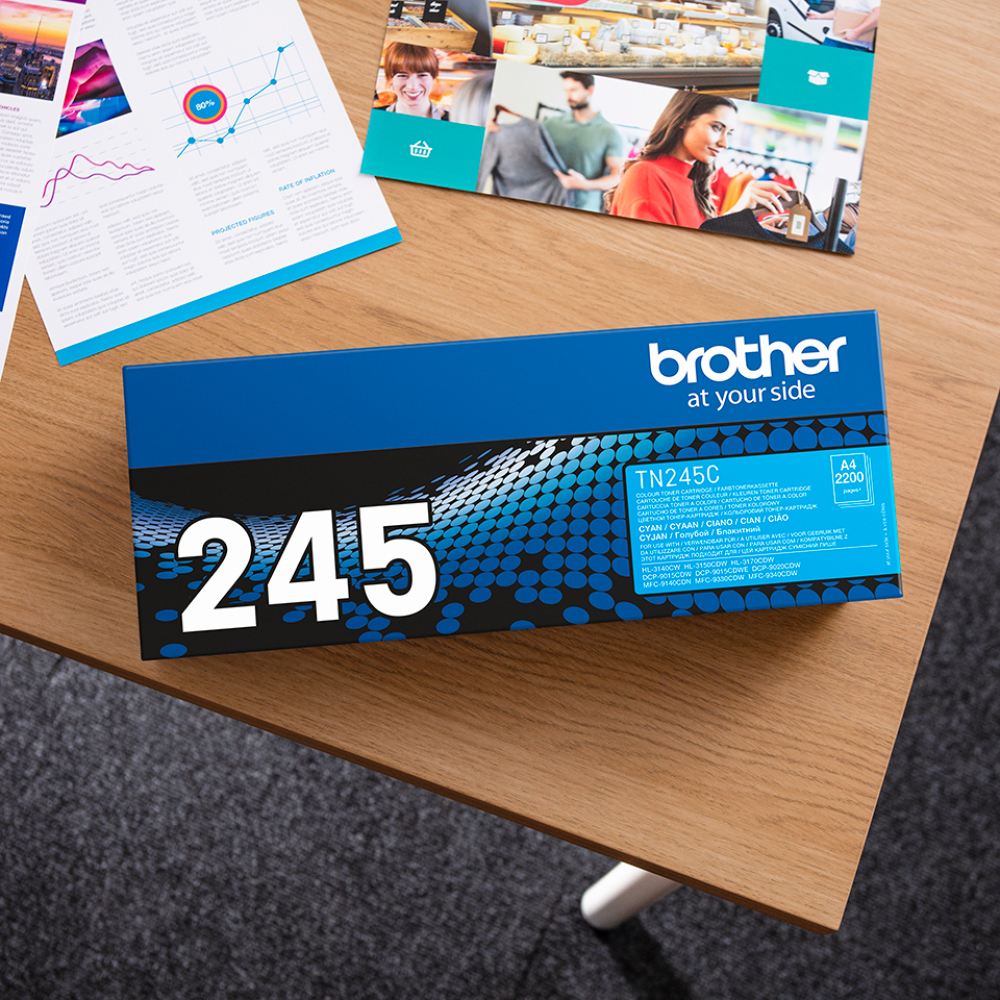 Brother TN-245C High Capacity Cyan Toner Cartridge