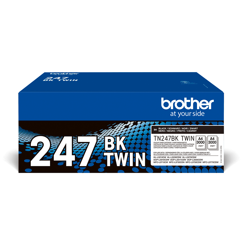 Brother TN-247BK High Capacity Black Toner Cartridge Twin Pack 