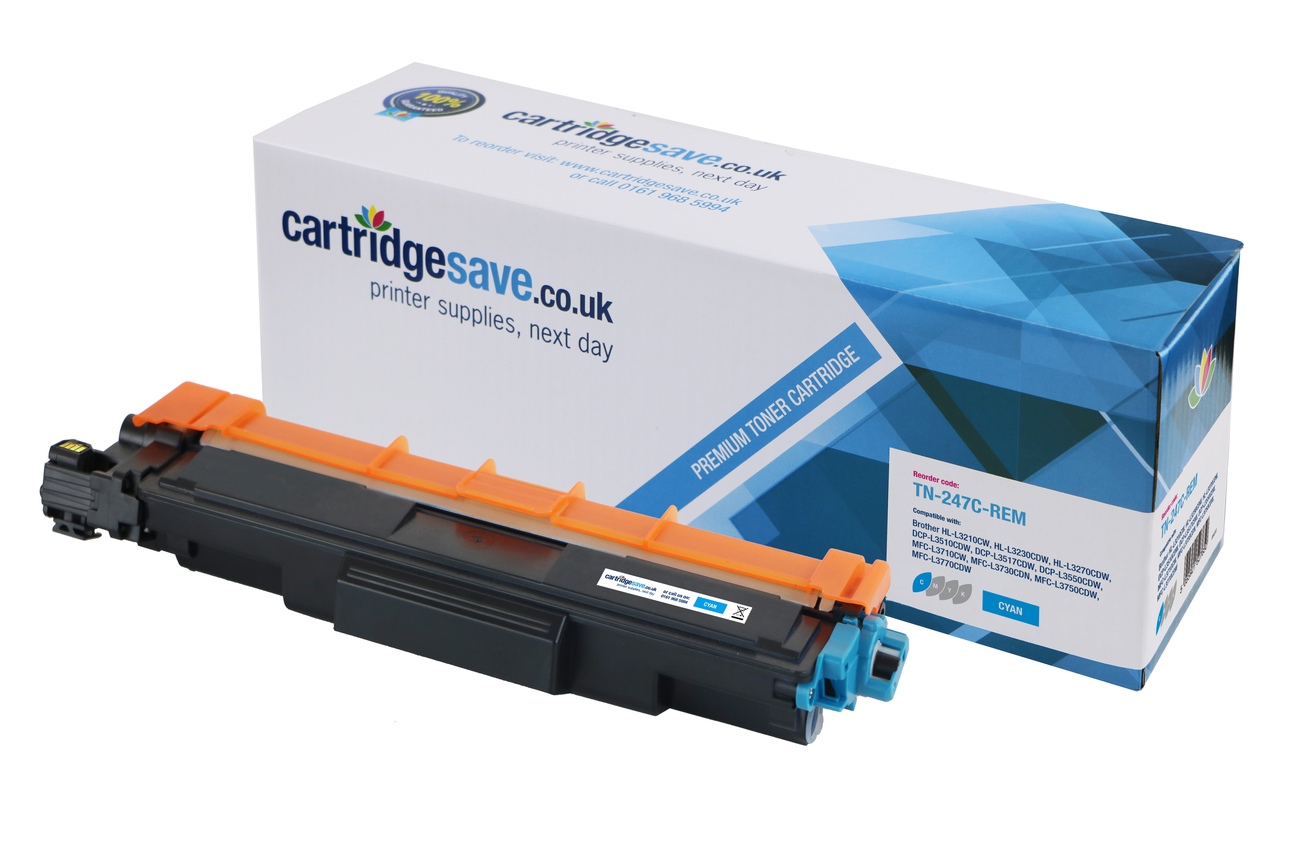 Compatible Brother TN-247C High Capacity Cyan Toner Cartridge