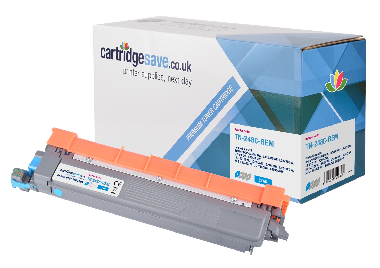 Compatible Brother Cyan TN-248C Toner Cartridge	