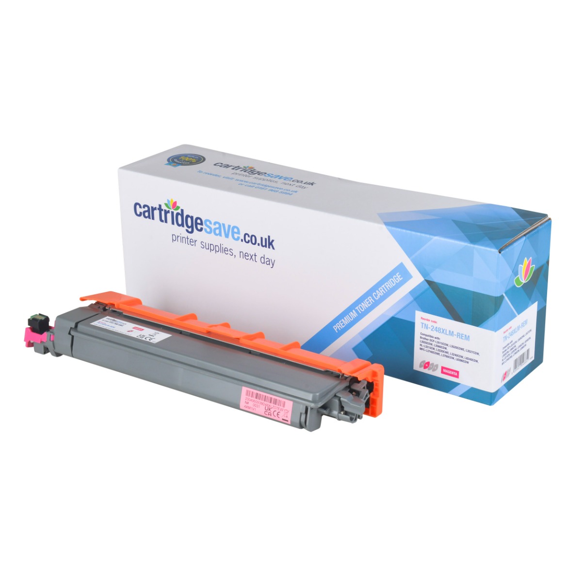 Compatible Brother TN-248XL High Capacity Magenta Toner Cartridge