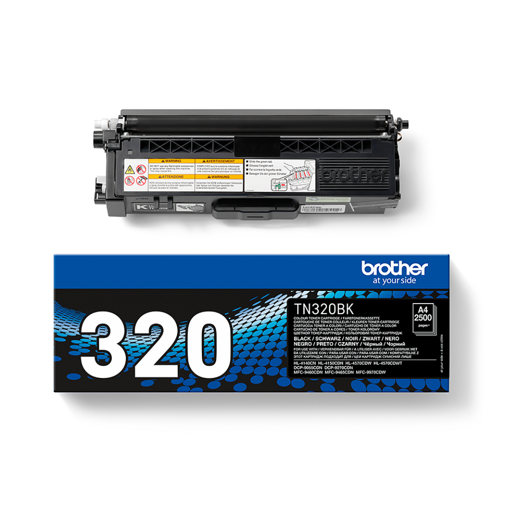 Brother TN-320BK Black Toner Cartridge