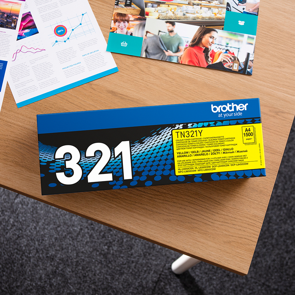 Brother TN-321Y Yellow Toner Cartridge