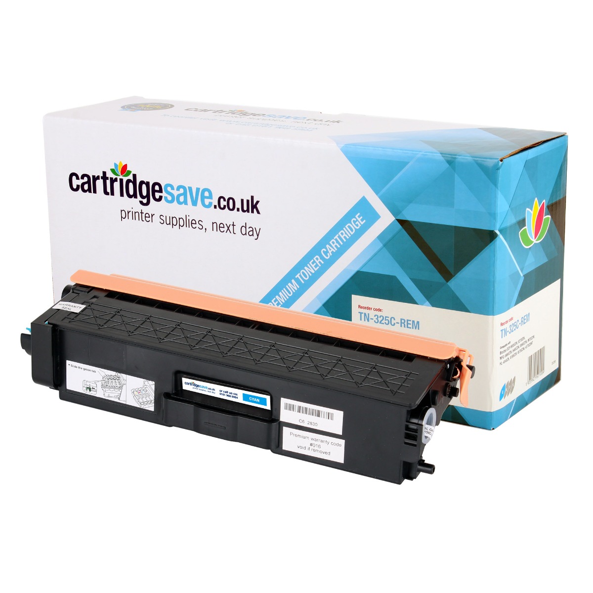 Compatible Brother TN-325C High Capacity Cyan Toner Cartridge