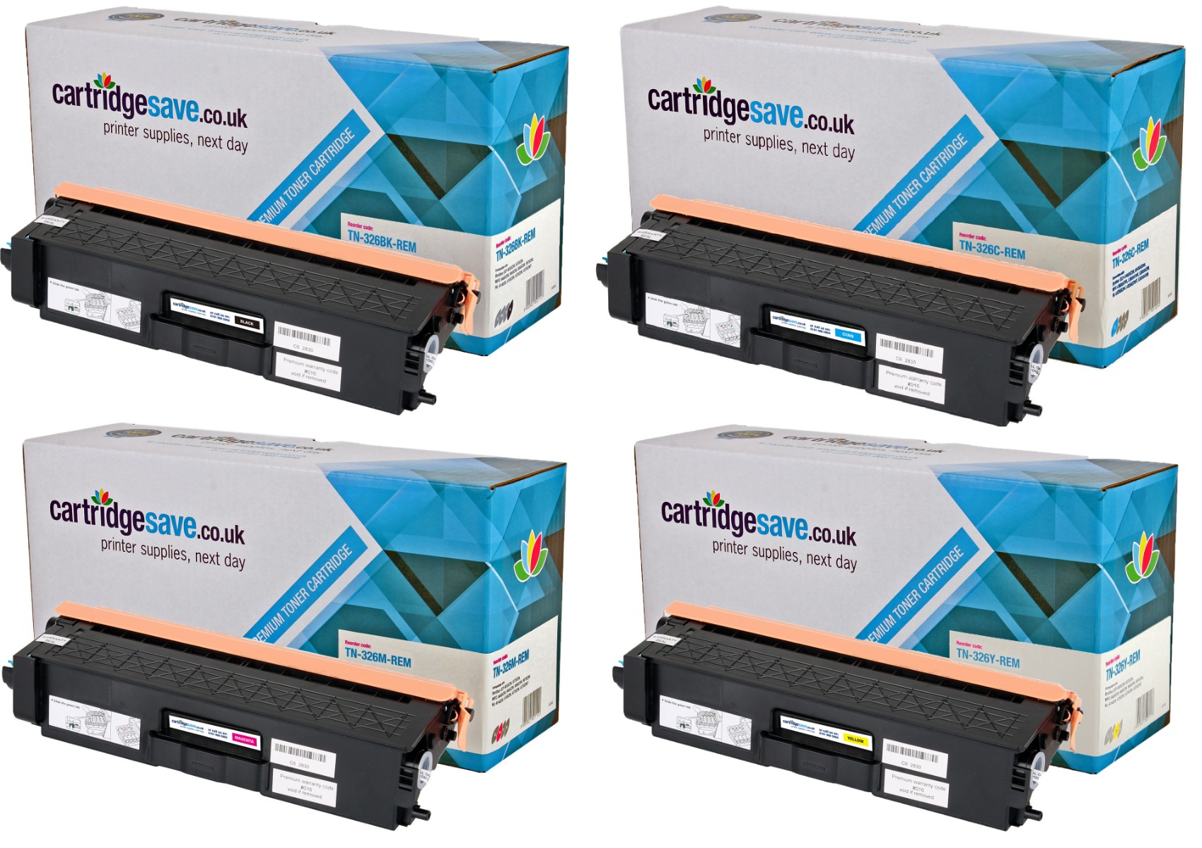 Compatible Brother TN-326 High Capacity 4 Colour Toner Cartridge Multipack