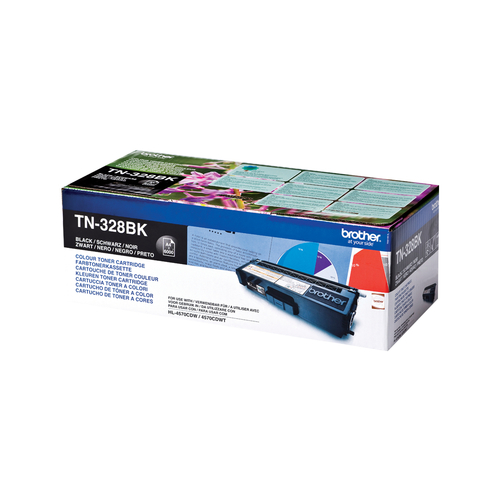 Brother TN-328BK Extra High Capacity Black Toner Cartridge