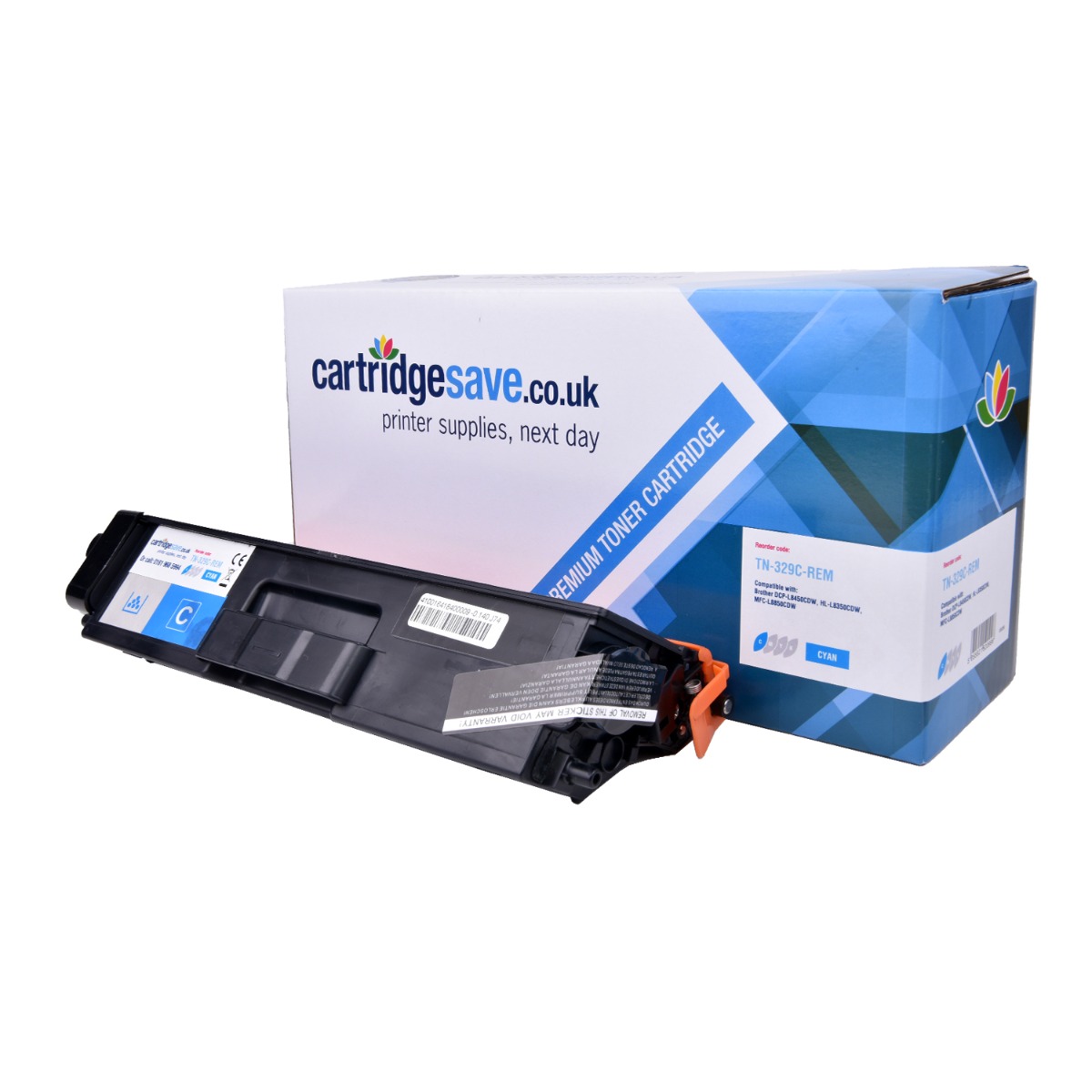 Compatible Brother TN-329C Extra High Capacity Cyan Toner Cartridge