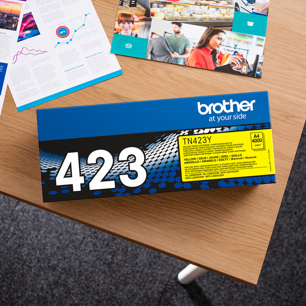 Brother TN-423Y High Capacity Yellow Toner Cartridge