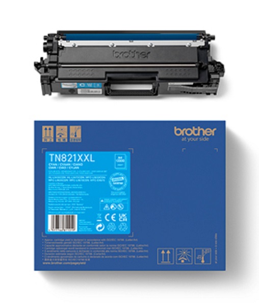 Brother TN-821XLC Cyan Toner Cartridge