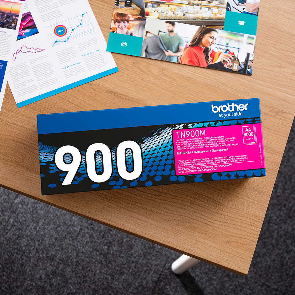 Brother TN-900M Magenta Toner Cartridge