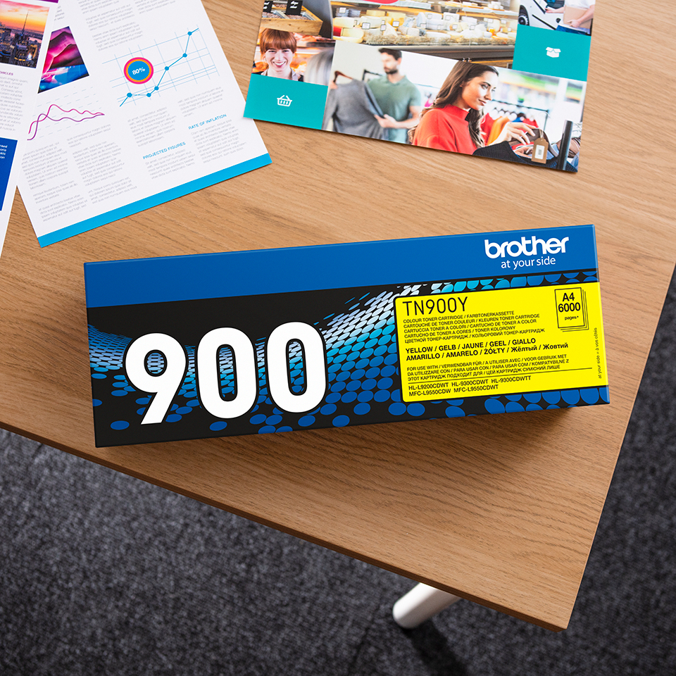 Brother TN-900Y Yellow Toner Cartridge